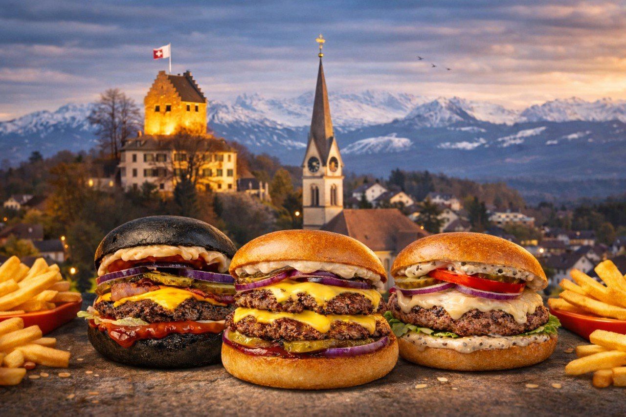 Drei Burger in Uster