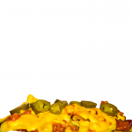 Burger 35 tortilla chips mit chili cheesesauce